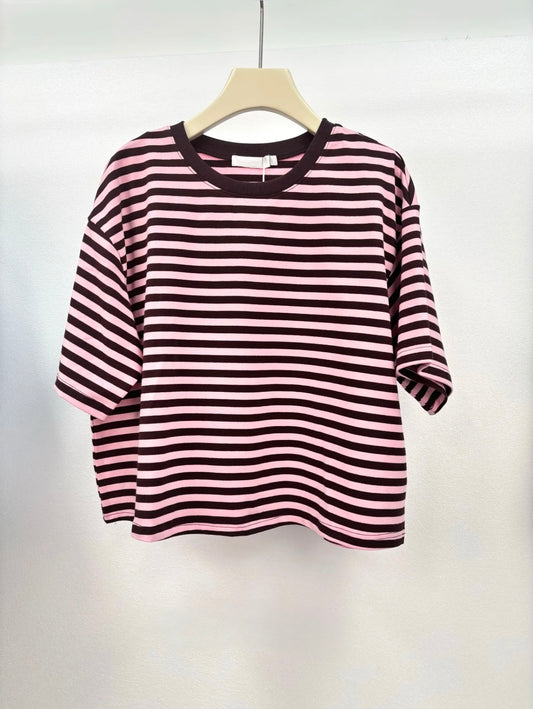 ⊹ FANYA Tshirt Rose/Brown ⊹