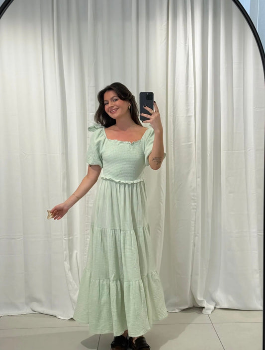⊹ IDA Kleid Sage ⊹