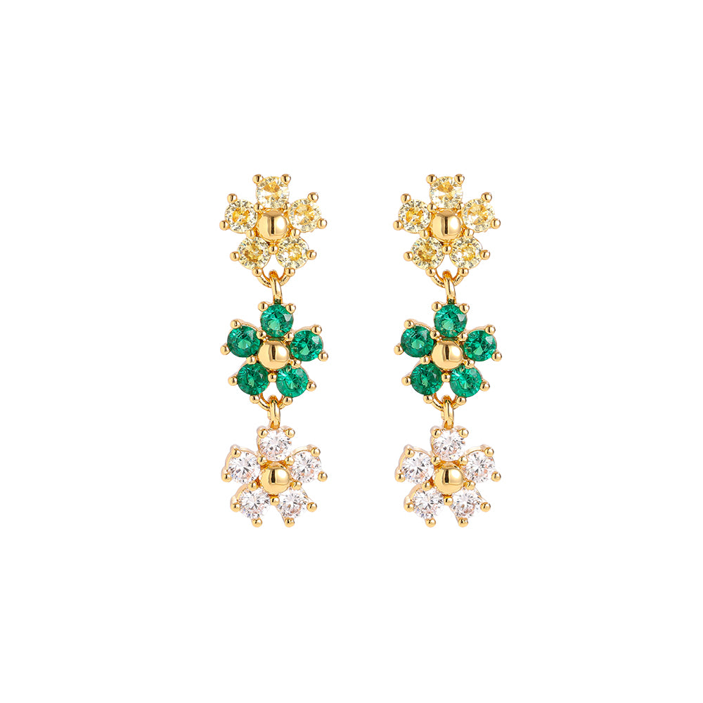 ⊹ ELSIE Ohrringe Green ⊹