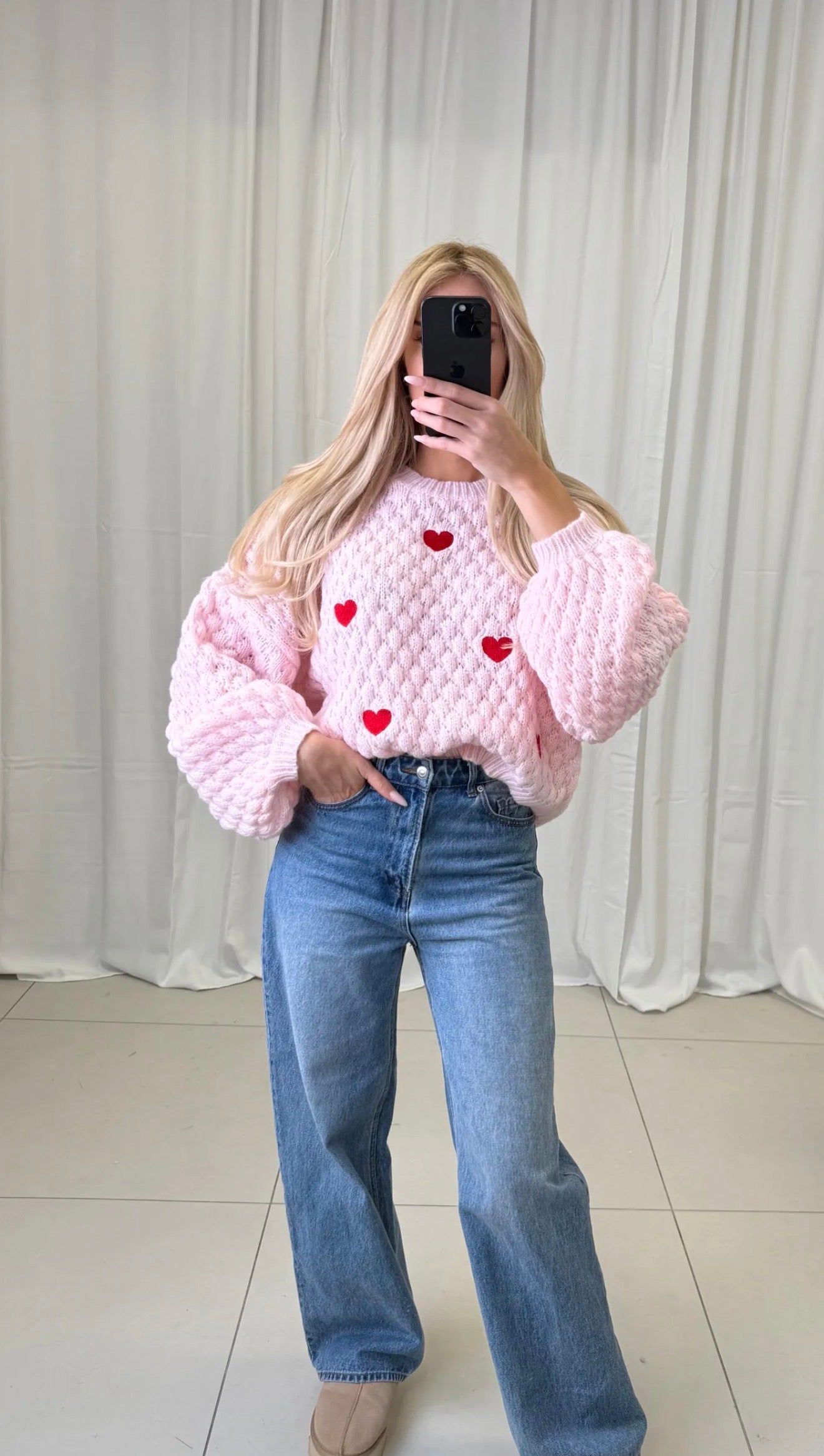 ⊹ HELVI Strickpullover Rosa ⊹