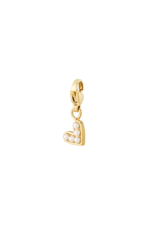 ⊹ PEARL HEART Charm ⊹