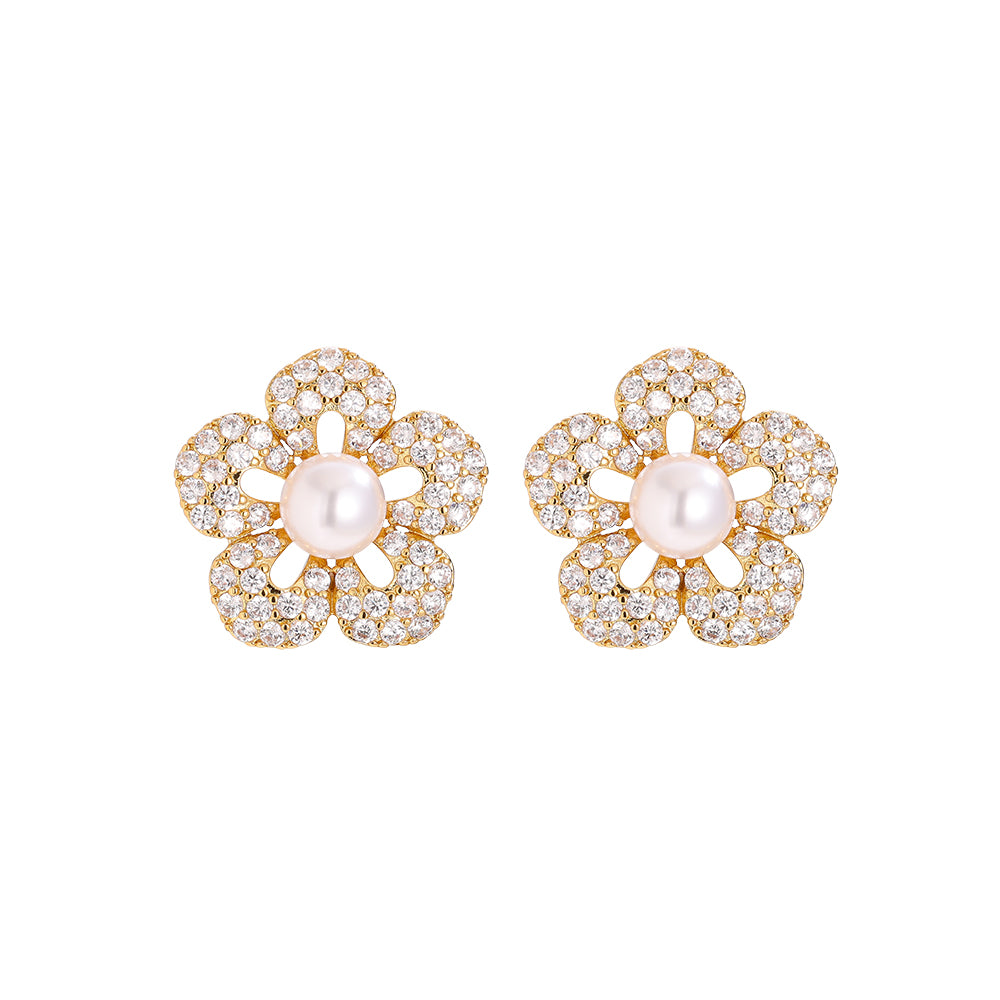 ⊹ PEARL FLOWER Ohrringe ⊹