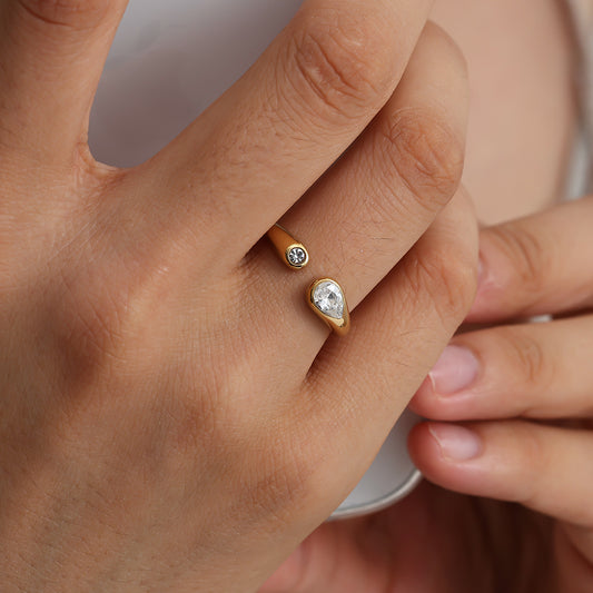 ⊹ BRINA Ring Gold ⊹