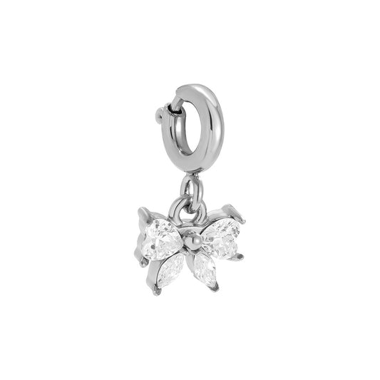 ⊹ BOWTIE Charm Silber ⊹