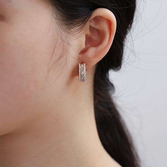 ⊹ BIG DIAMOND Ohrringe Gold ⊹