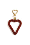 ⊹ HEARTFUL Taschenanhänger Weinrot ⊹