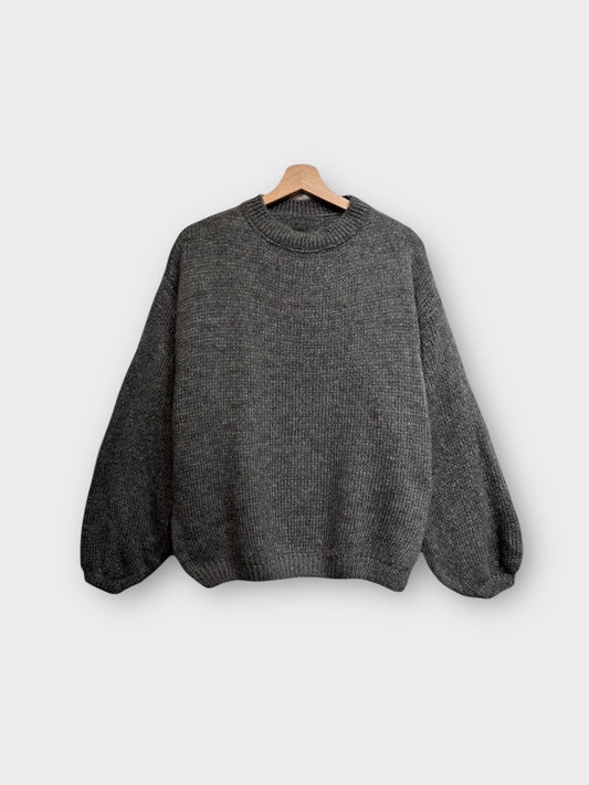 ⊹ Lina Strickpullover Grau ⊹