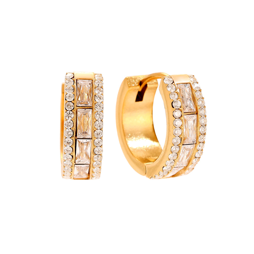⊹ BIG DIAMOND Ohrringe Gold ⊹