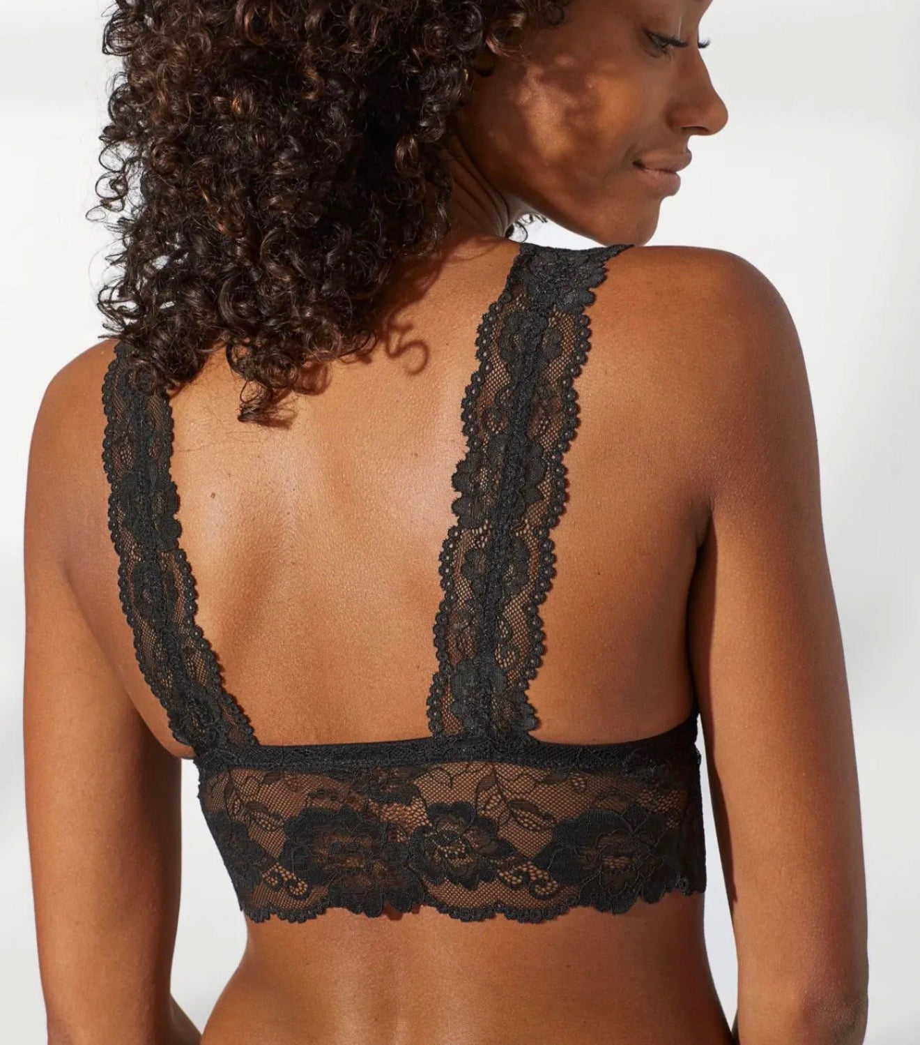 ⊹ AMBER Spitzen Bralette Black ⊹