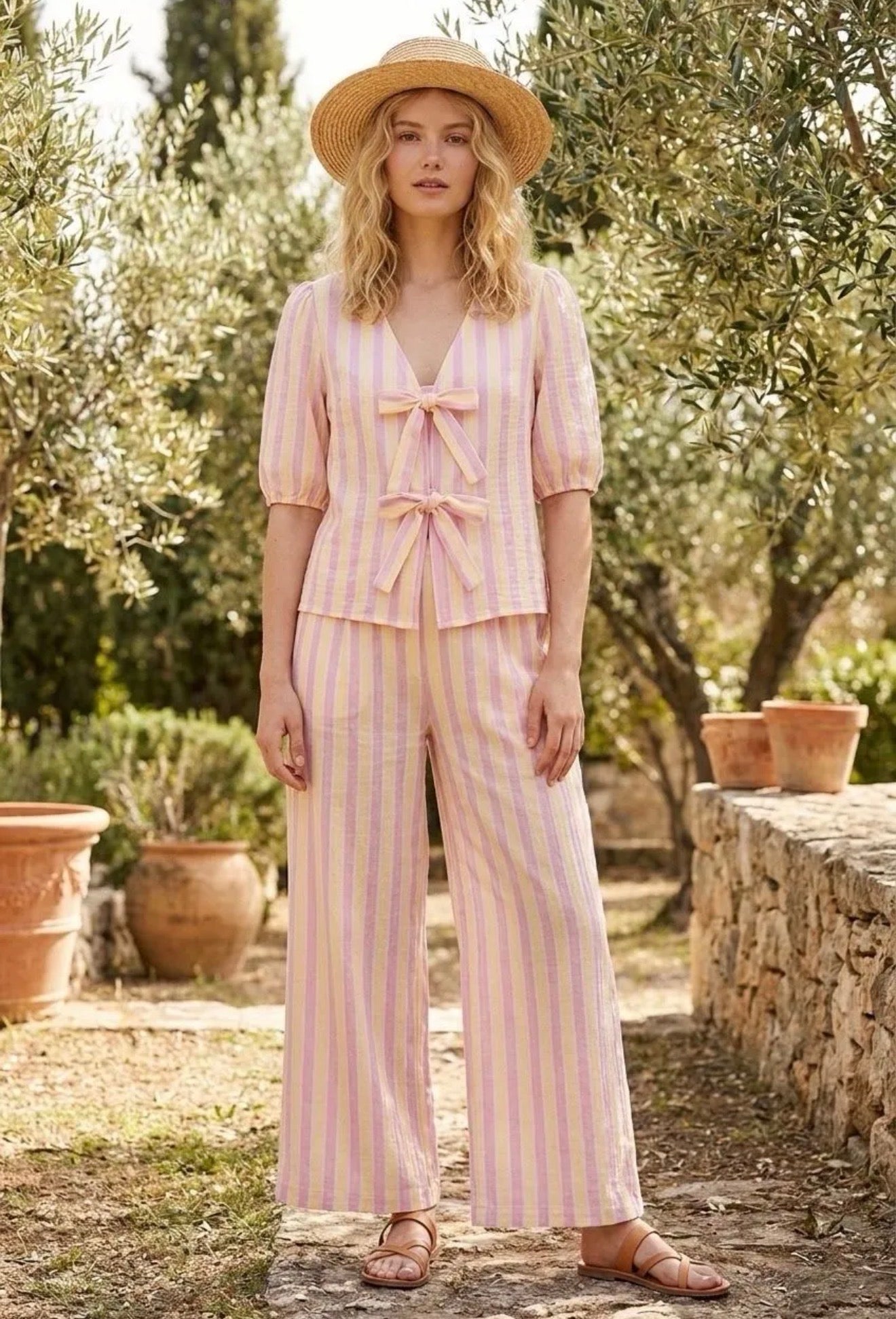 ⊹ CANDY STRIPES SCHLEIFI Musselinbluse ⊹