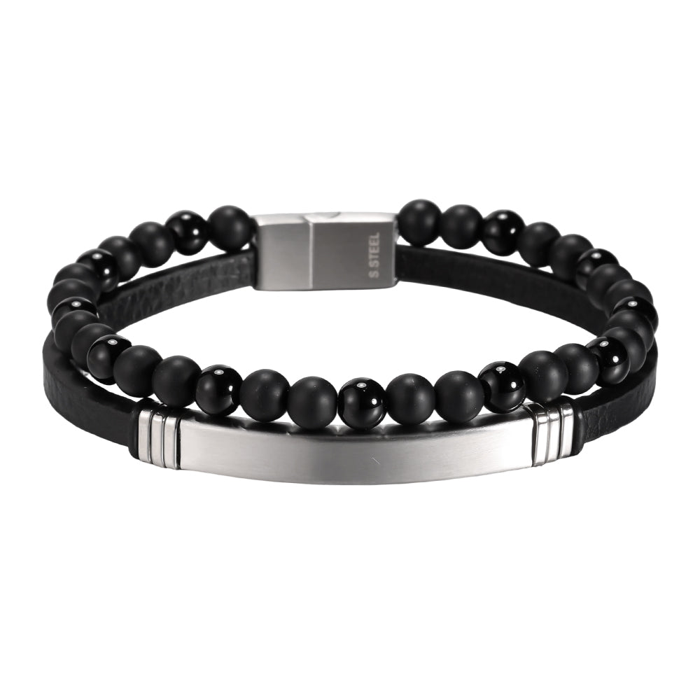 ⊹ BLACKPEARL Armband Herren ⊹