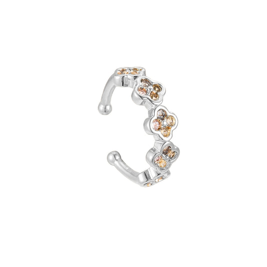 ⊹ FLEUROP Earcuff Silber ⊹