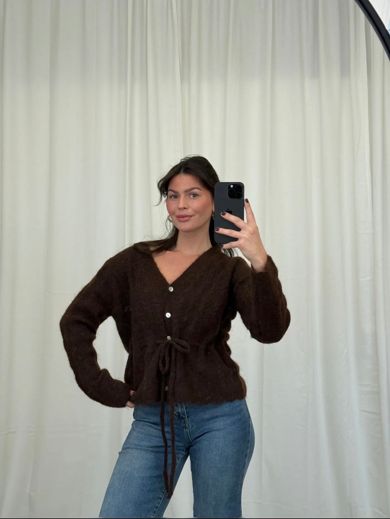 ⊹ CADIE Strickjacke Brown ⊹