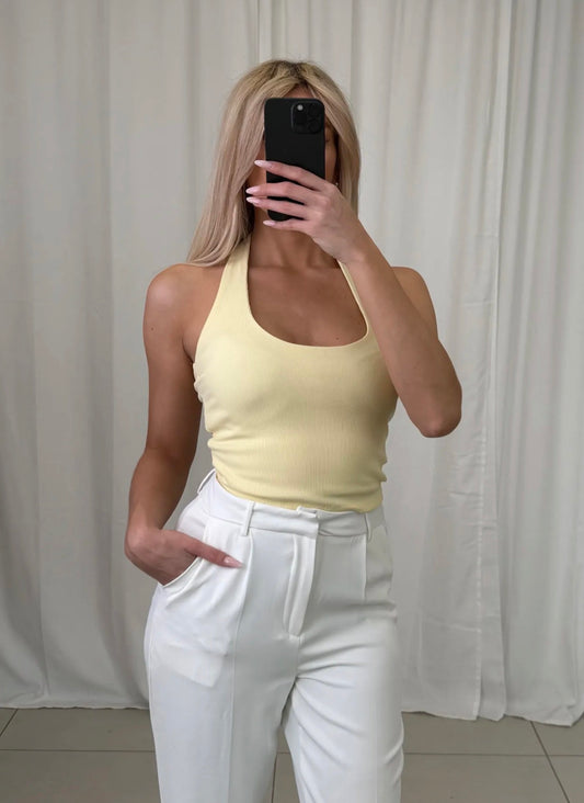⊹ DEMI Neckholdertop Yellow ⊹