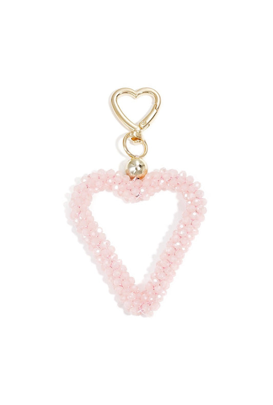 ⊹ HEARTFUL Taschenanhänger Rosenquartz ⊹