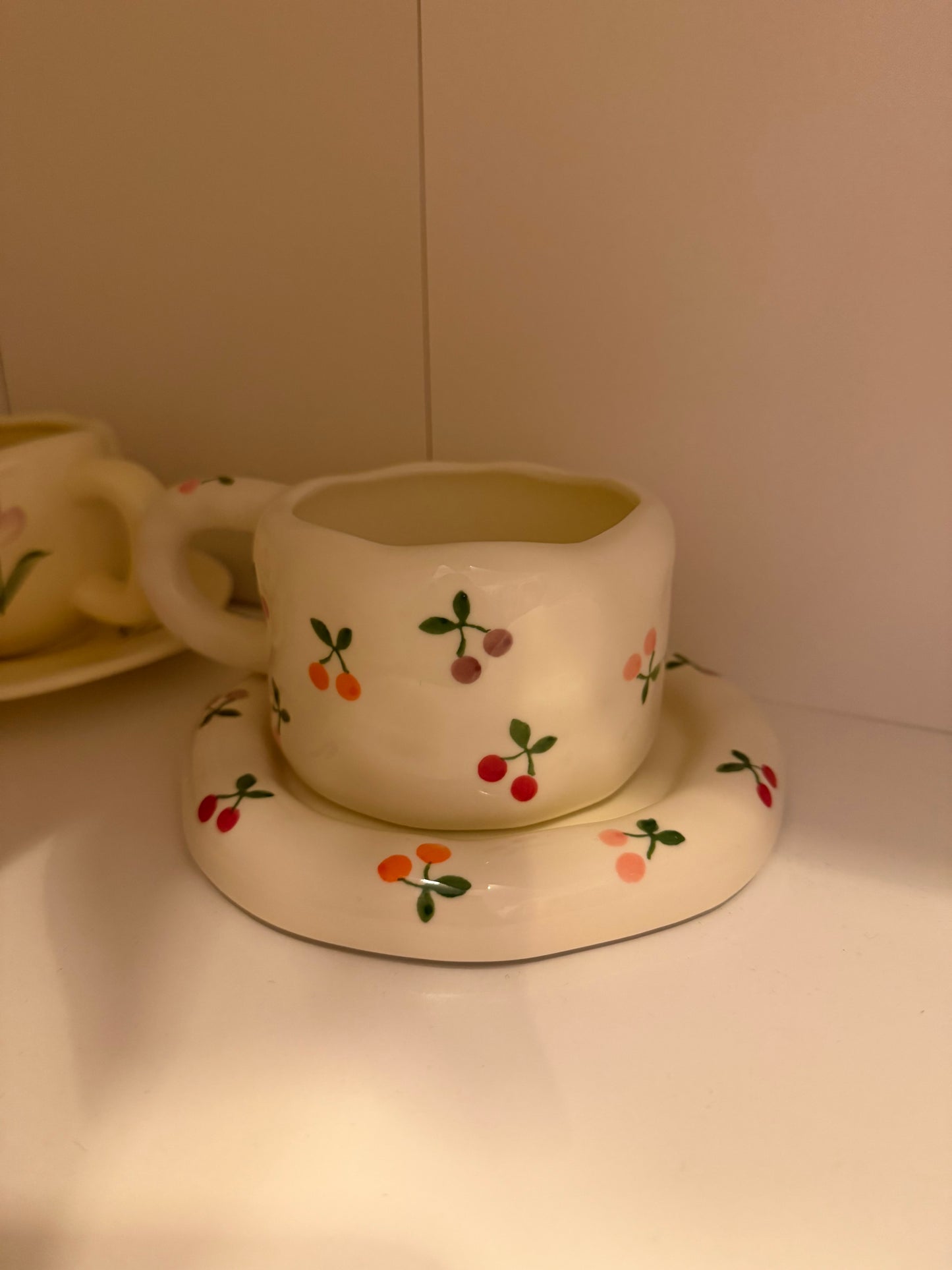 ⊹ CHERRY Tasse+Teller ⊹