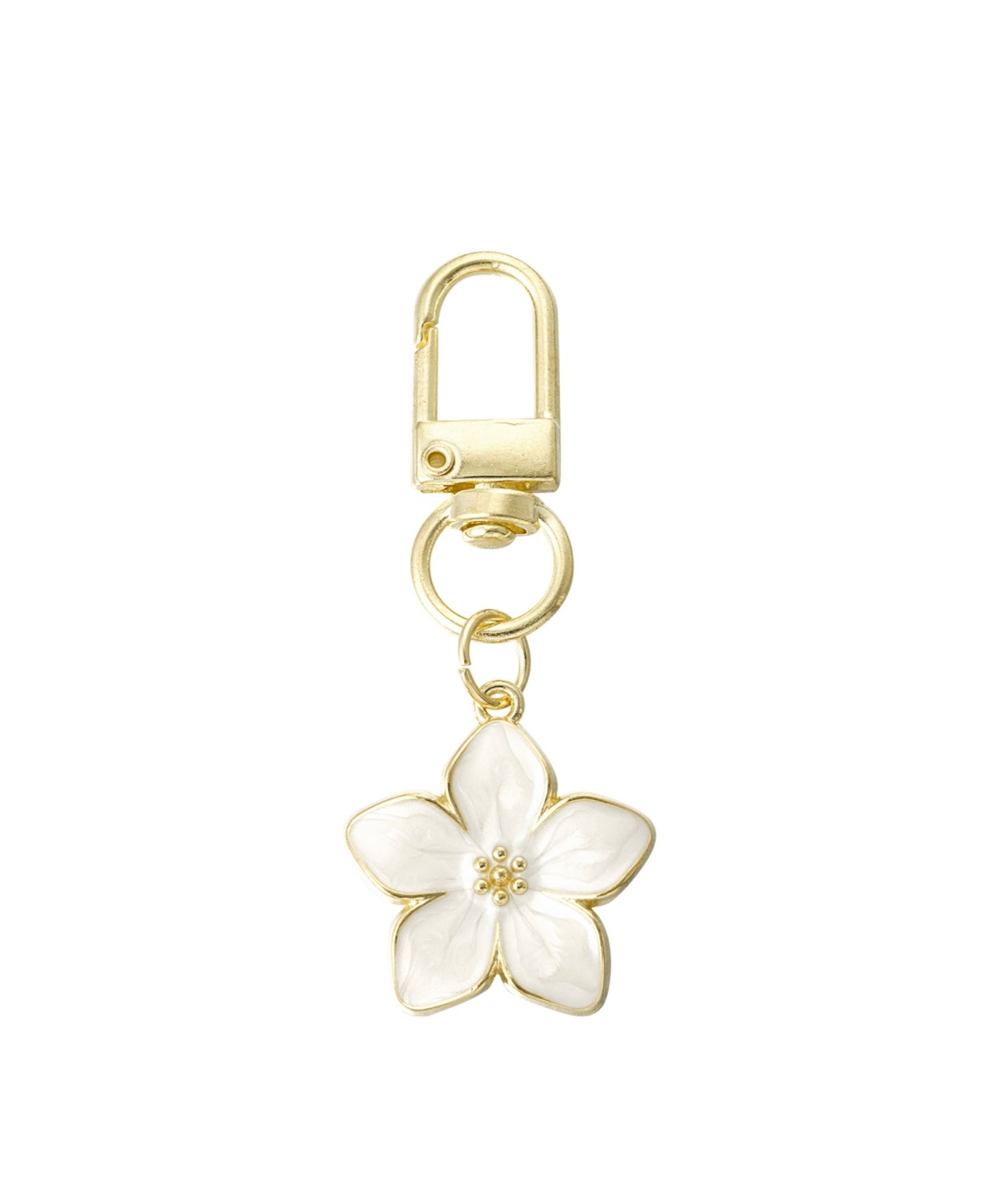 ⊹ FLOWER Taschenanhänger White ⊹