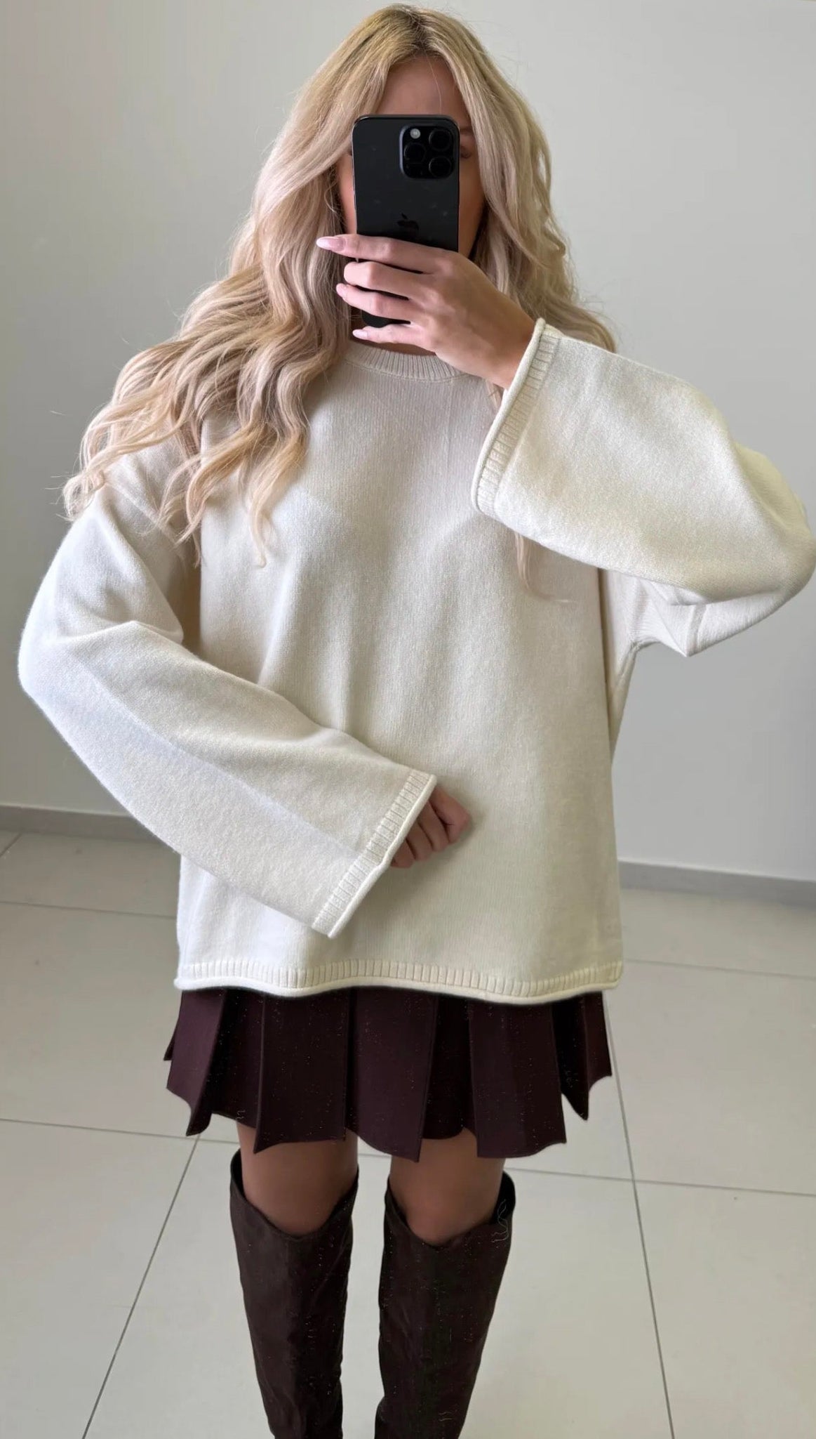 ⊹ COZY Strickpullover Beige ⊹