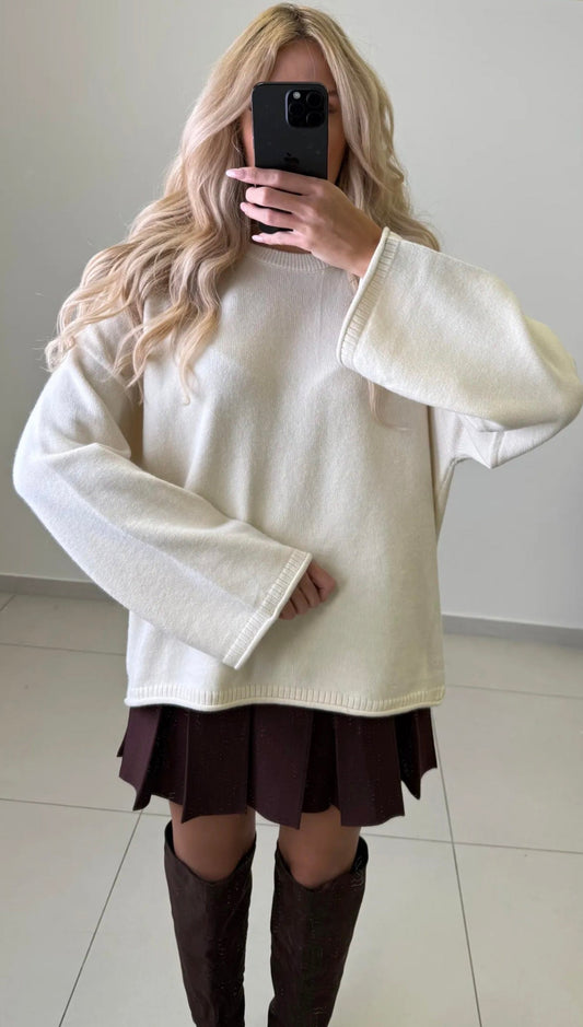 ⊹ COZY Strickpullover Beige ⊹