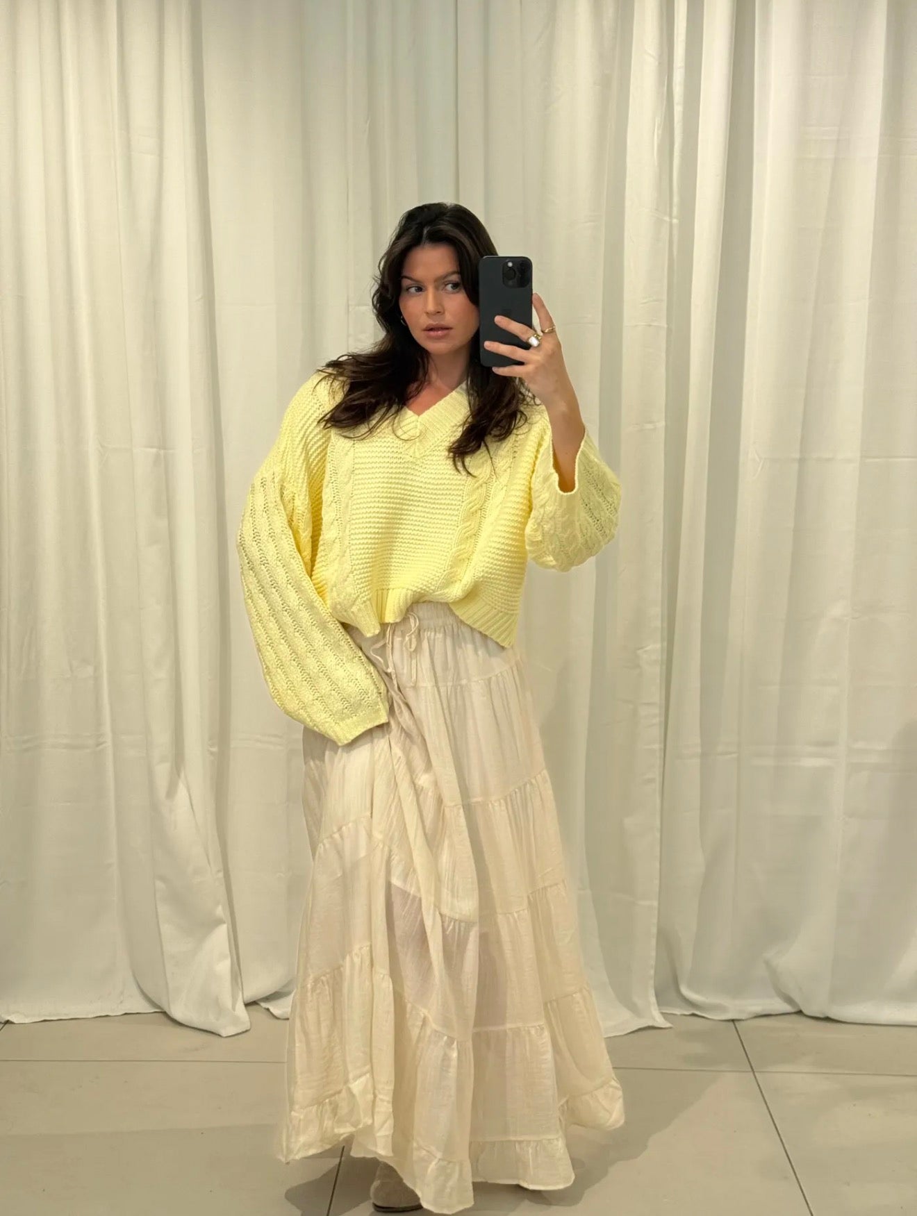 ⊹ AMALIA Rock Long Beige ⊹