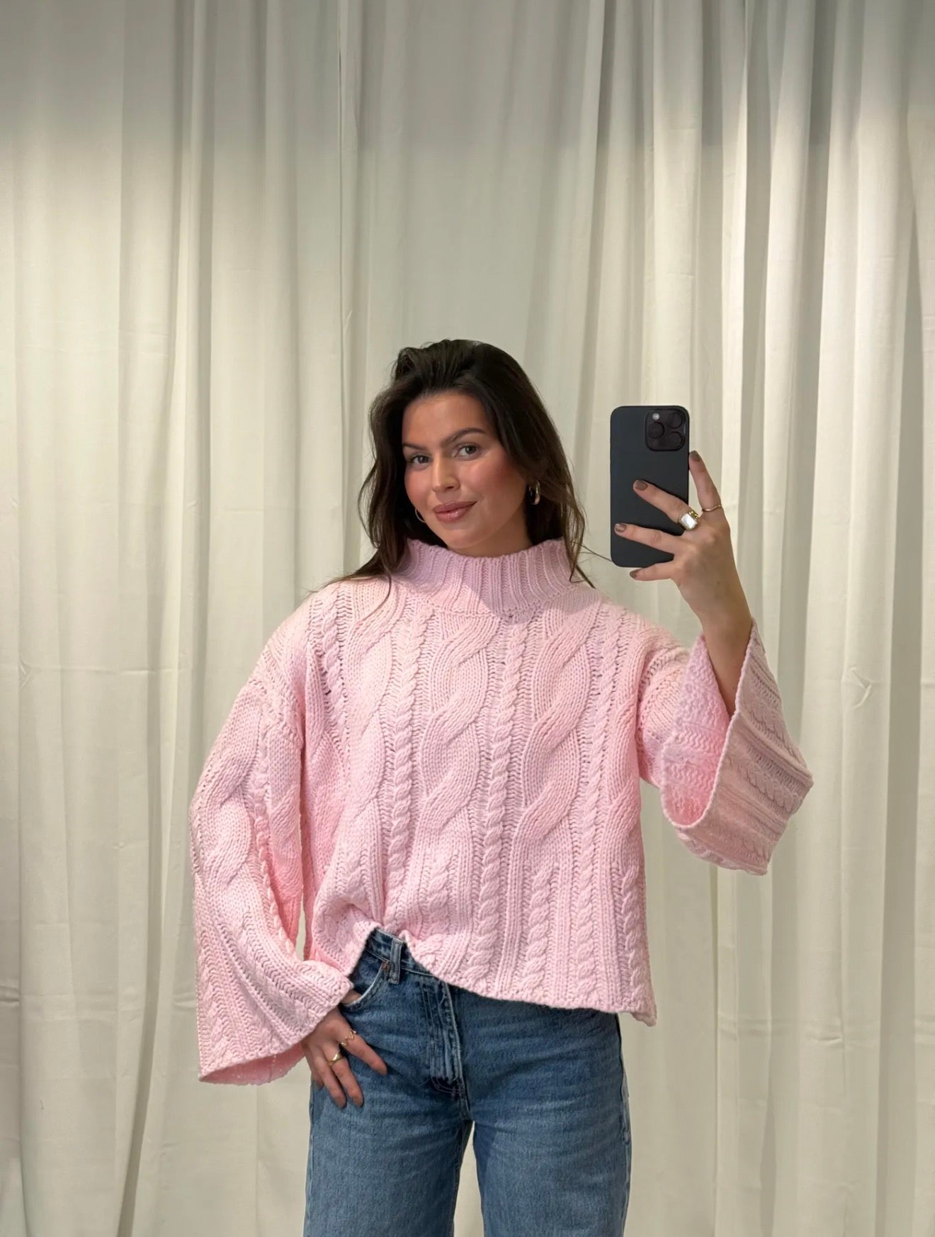 ⊹ JENNA Strickpullover Rosa ⊹