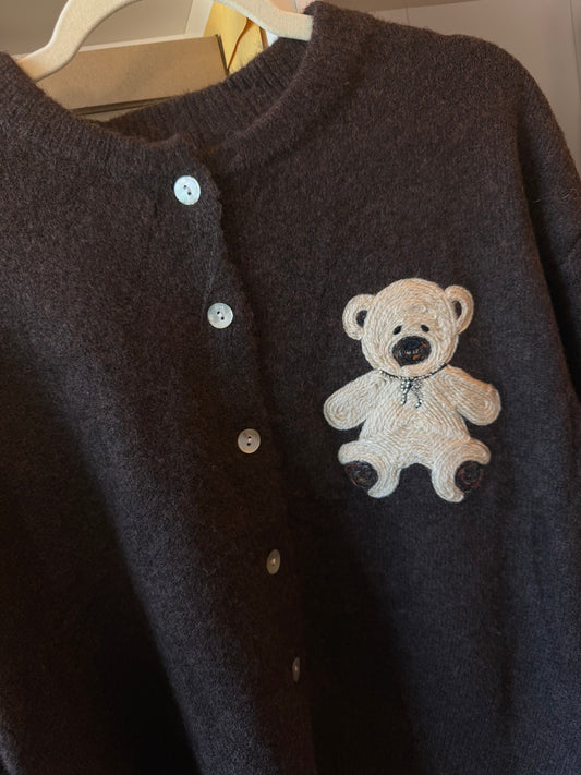 ⊹ BEARLY Strickjacke Brown ⊹