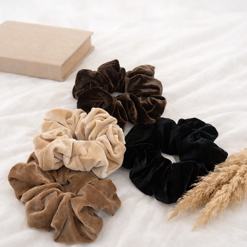 ⊹ Samt Scrunchie Medium ⊹
