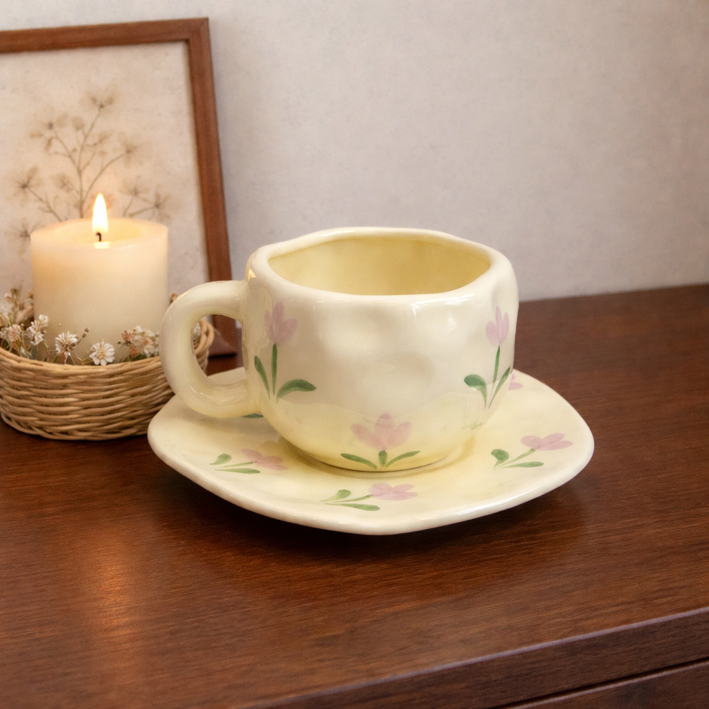 ⊹ FLOWER Tasse+Teller ⊹