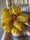 ⊹ DOTTI Butter Yellow ⊹ Scrunchie big (handmade)