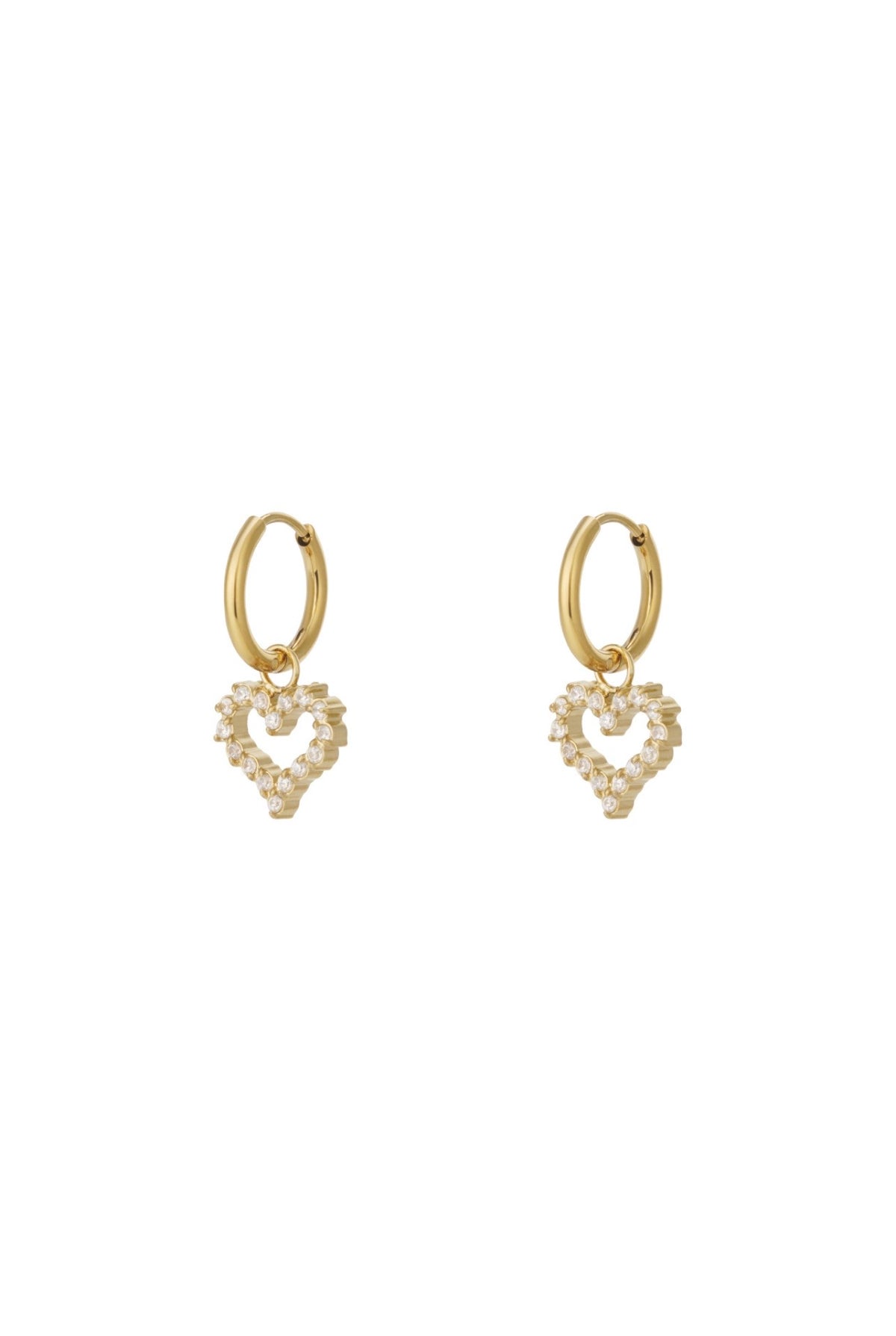 ⊹ HEARTFUL Ohrringe Gold ⊹