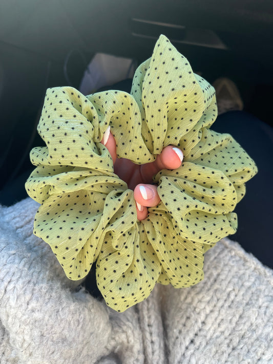 ⊹ DOTTI Salbei ⊹ Scrunchie big (handmade)