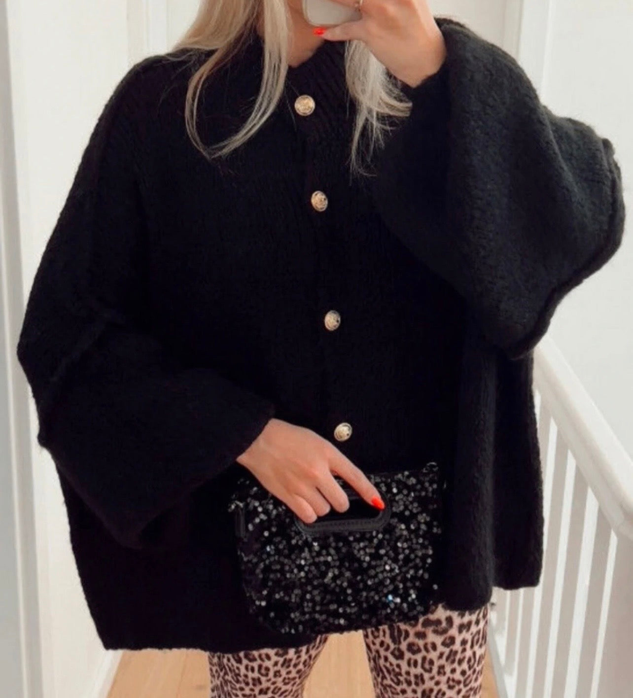 ⊹ CELINE Strickjacke Schwarz ⊹