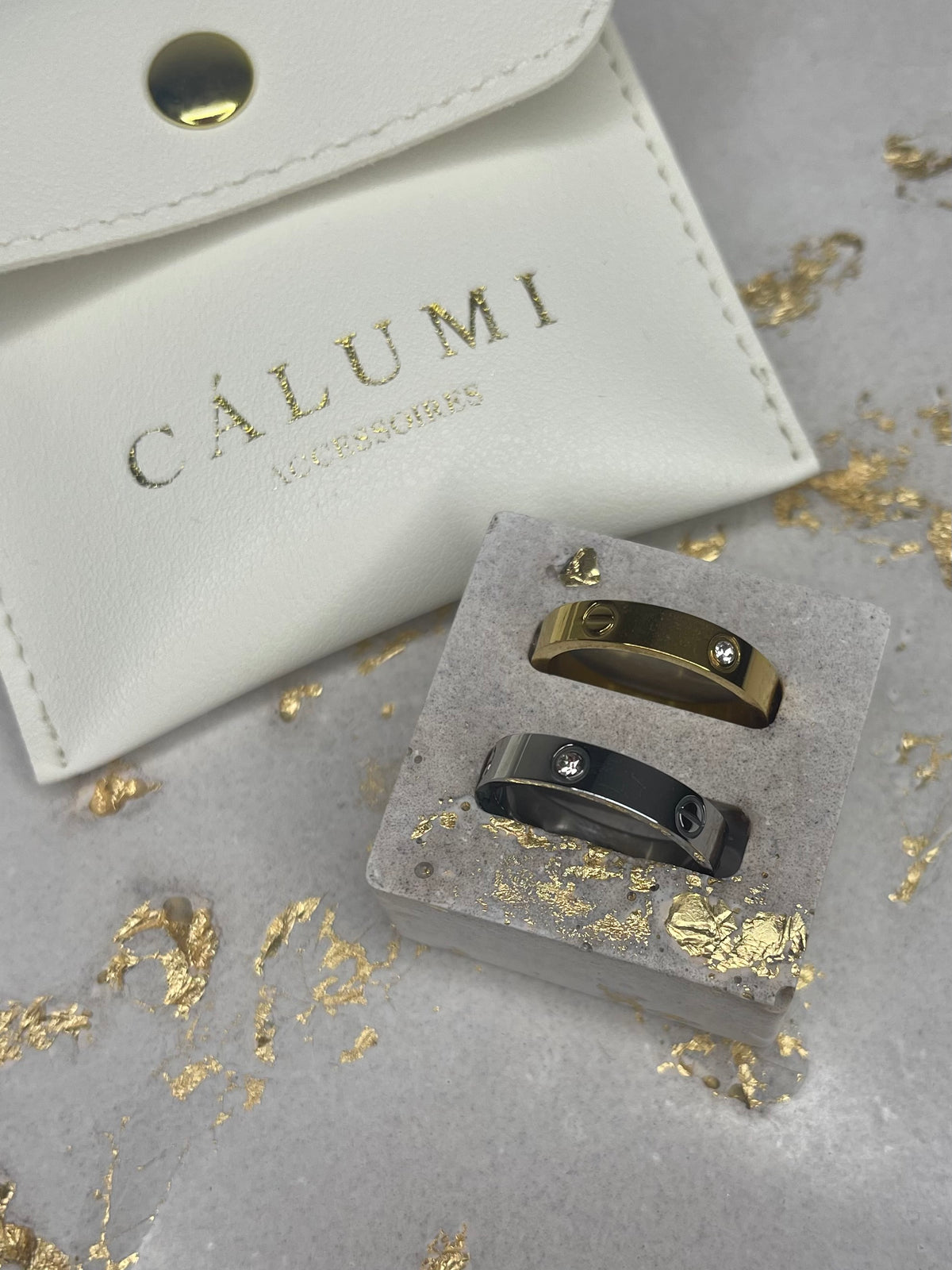 ⊹ JUNA PEARL Ring Gold & Silber ⊹