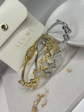 ⊹ ALIVA Armreif Gold & Silber ⊹
