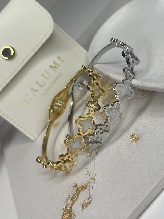 ⊹ ALIVA Armreif Gold & Silber ⊹