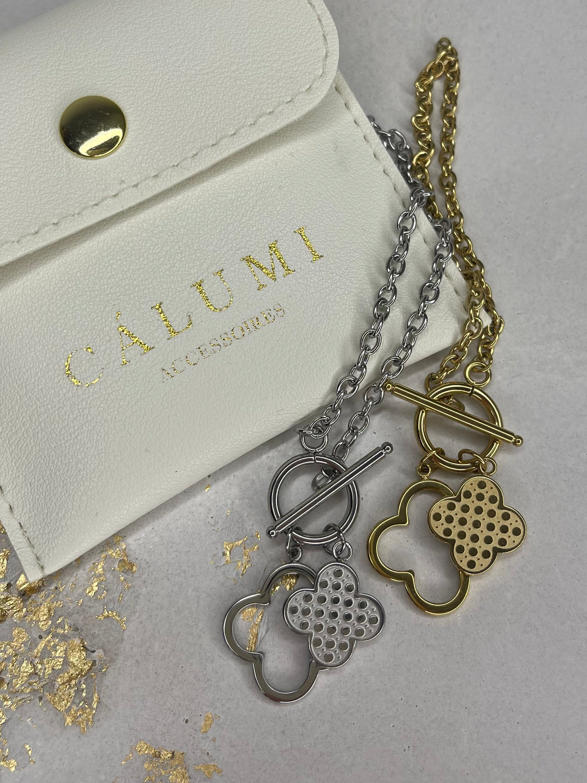 ⊹ STATEMENT Armband Gold & Silber ⊹