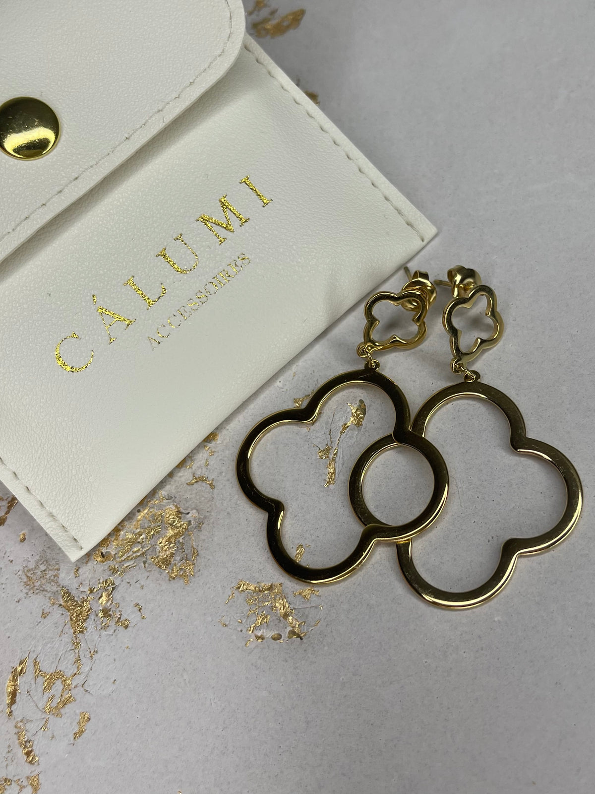 ⊹ JAMIE Double Ohrringe Gold ⊹