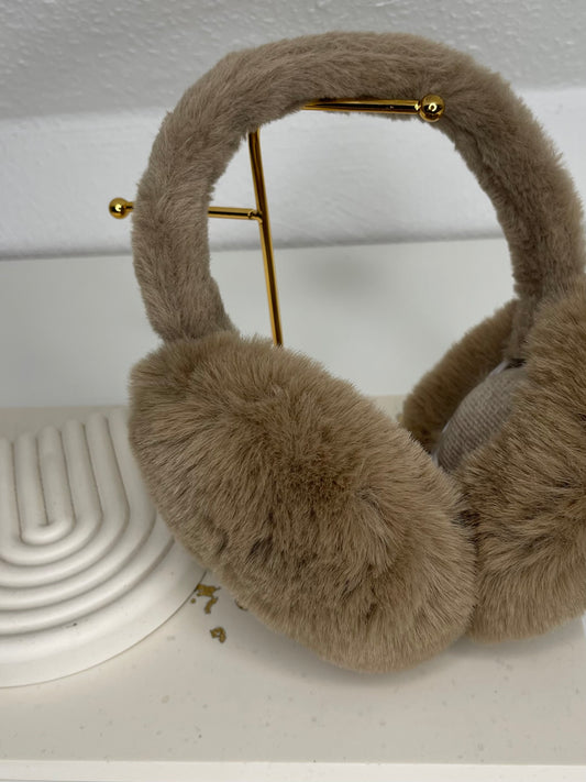 ⊹ FLUFFY Ohrenwärmer Beige ⊹