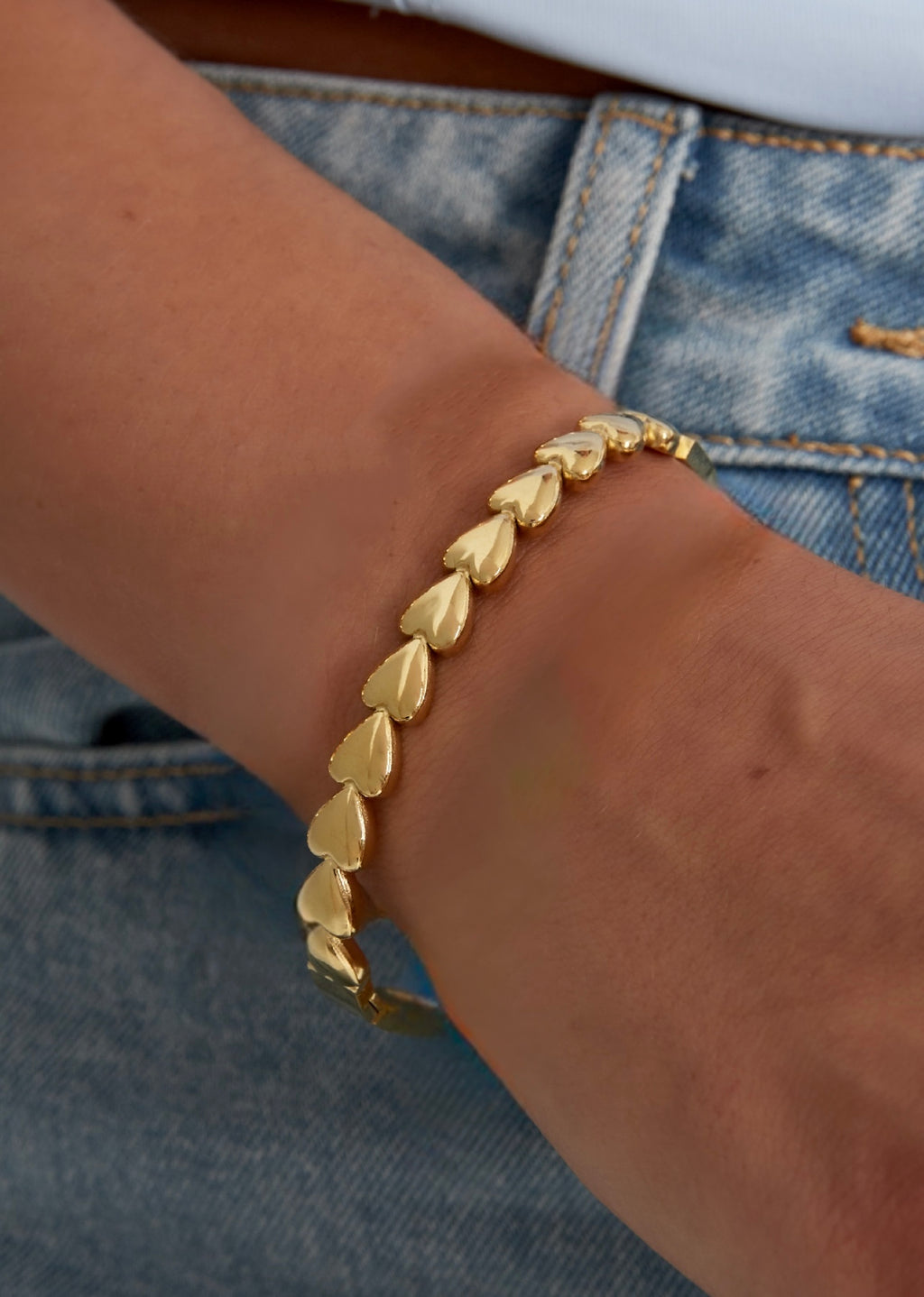 ⊹ LINÉA Armreif Gold ⊹