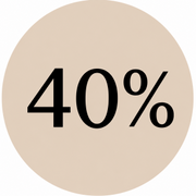 40%